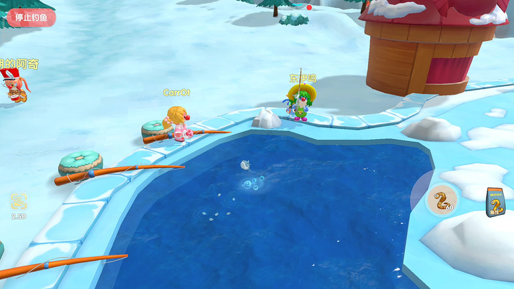 摩尔庄园怎么前往雪山钓鱼场