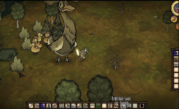 饥荒怎么打麋鹿鹅