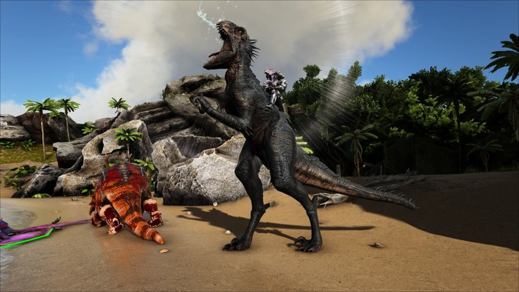 方舟生存进化孤岛用什么战斗龙