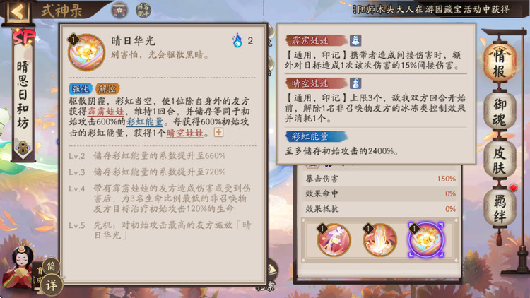 阴阳师晴思日和坊值得培养吗