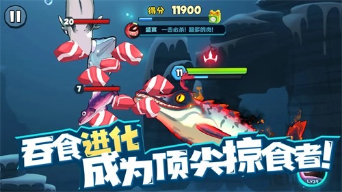 鱼吃鱼破解版无限钻石无需登录安卓版2026最新版下载-鱼吃鱼无限钻石全部解锁正版下载